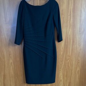 David Meister Navy Long Sleeve Dress